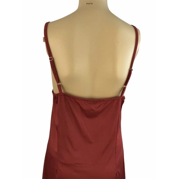 Queens Love Shift Dress M Red Lace Witchy Boho Peasant 3/4 Bell Sleeve Slip NWT - Picture 9 of 12